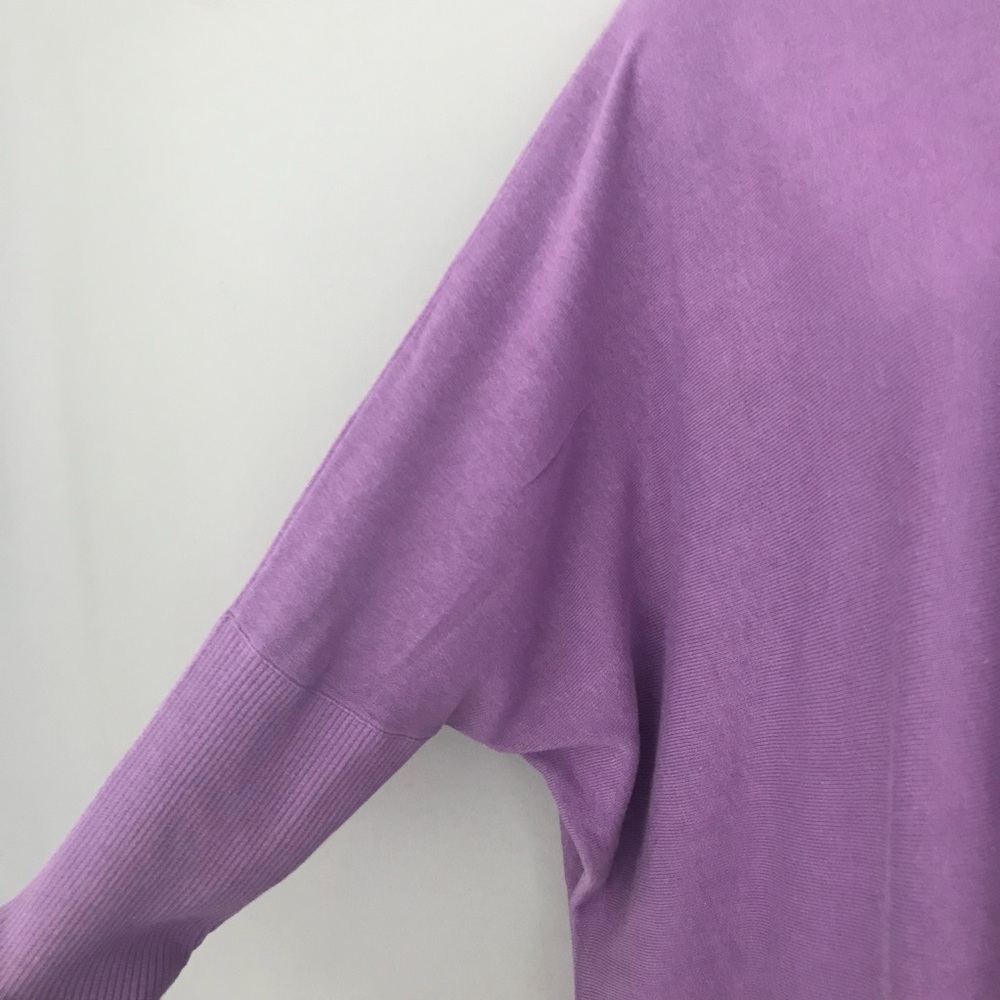 Diane Von Furstenberg Lavender Knit Top Size Small - Picture 2 of 6